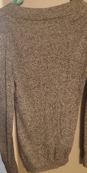 Gray Express V neck Sweater - Picture 3 of 3